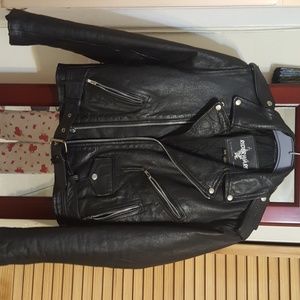 Black Leather Biker Jacket